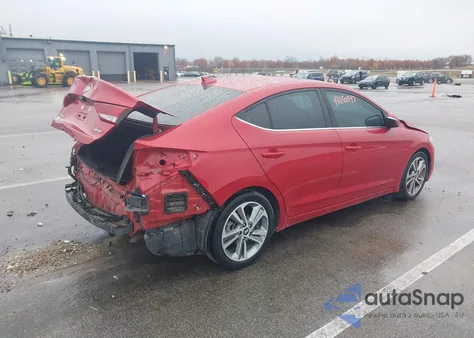 2018 Hyundai Elantra Limited из США, поврежденный, VIN 5NPD84LF6JH225268
